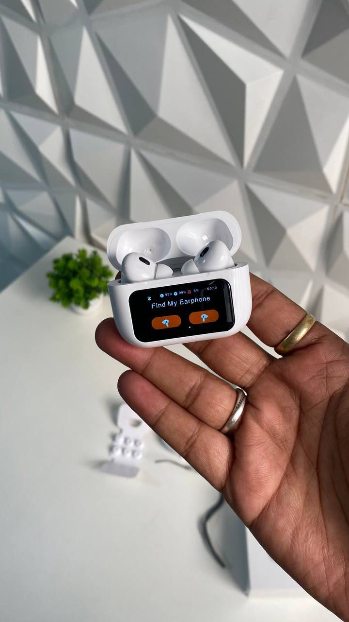 A9 Pro 2 Earbuds With LCD Tablet Airpods Pro 2 With LCD Touchscreen Display Bluetooth 5.3 For Ios And Android
